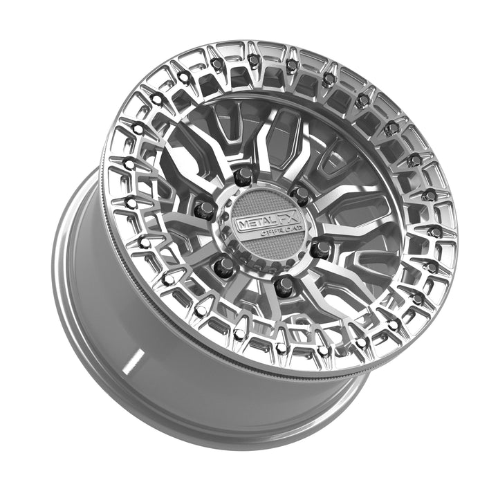 Mayhem 6R Beadlock | Gloss Silver Machined