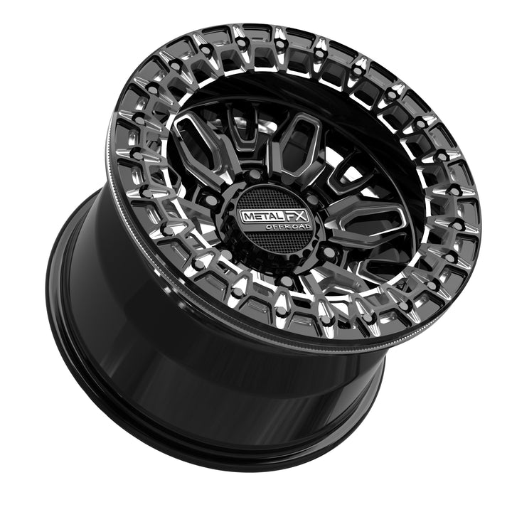 Mayhem 6R Beadlock | Gloss Black Contrast Cut