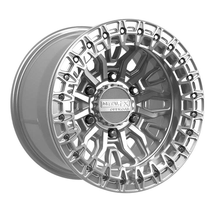 Mayhem 6R Beadlock | Gloss Silver Machined
