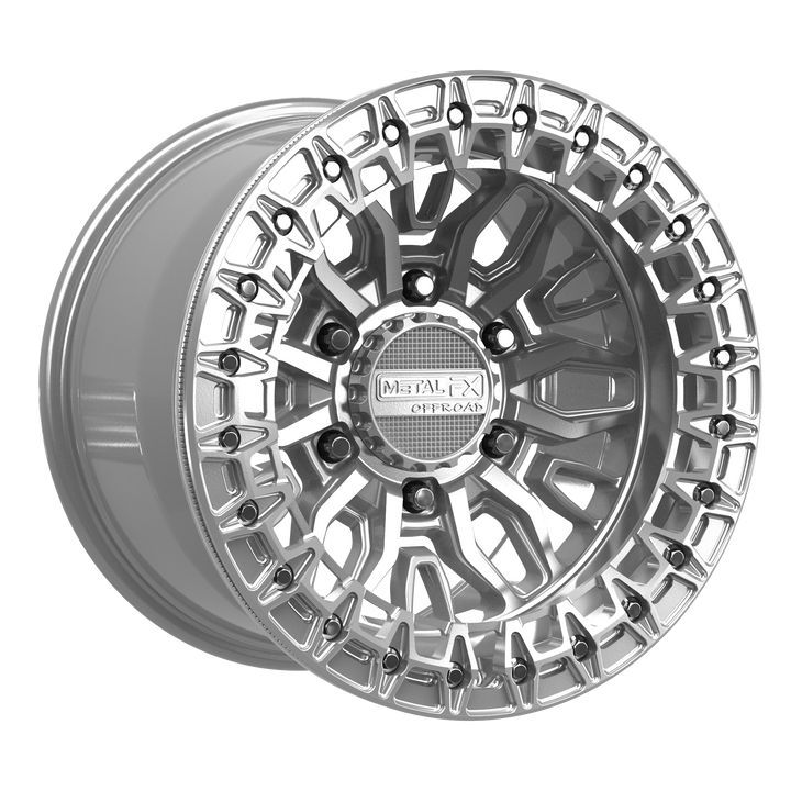 Mayhem 6R Beadlock | Gloss Silver Machined
