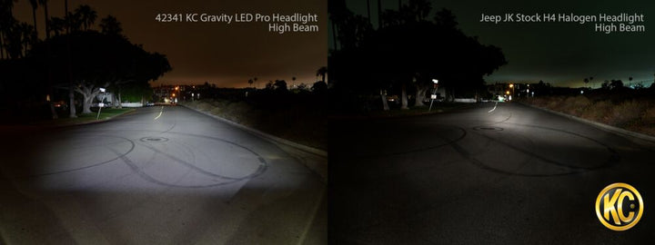 7" Gravity® LED Pro DOT Headlight - Driving Beam - Pair - Universal / 07-18 Jeep JK - # 42341