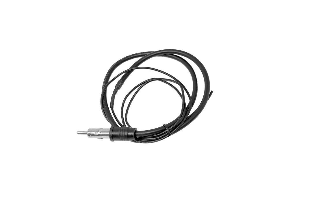 UTV Stereo black antenna extension cable with male connector