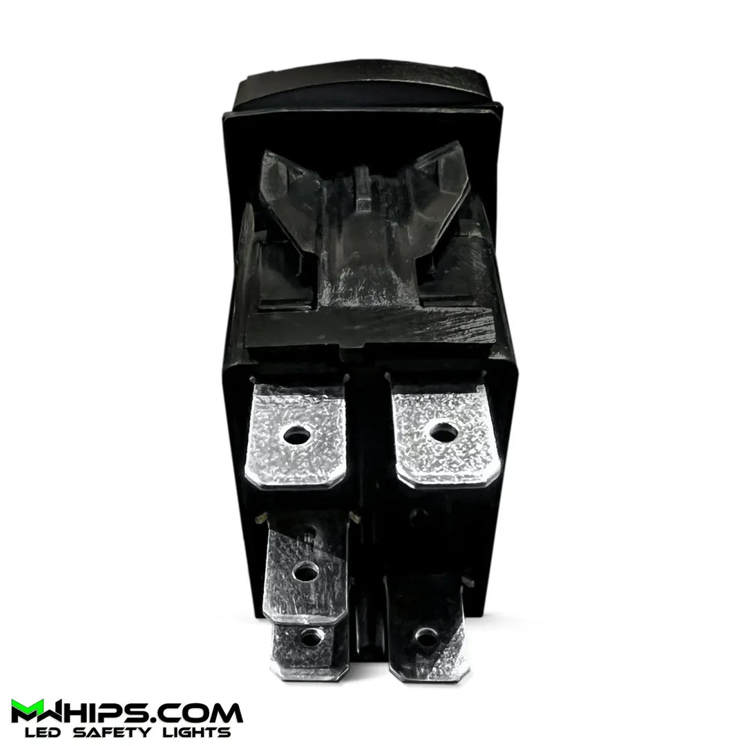 BUMPER LIGHTS - DUAL BLUE LED, 5 PIN, 20A/12V ON/OFF ROCKER SWITCH - Mwhips