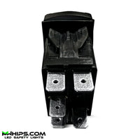 BUMPER LIGHTS - DUAL BLUE LED, 5 PIN, 20A/12V ON/OFF ROCKER SWITCH - Mwhips