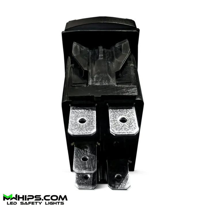 BUMPER LIGHTS - DUAL BLUE LED, 5 PIN, 20A/12V ON/OFF ROCKER SWITCH - Mwhips