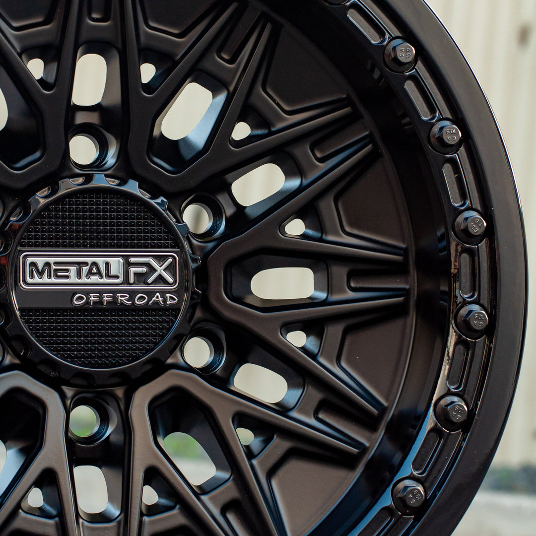Alpha 6R Beadlock | Satin Black w/ Gloss Black Ring