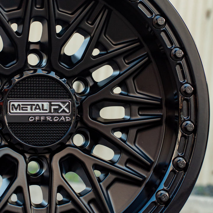 Alpha 6R Beadlock | Satin Black w/ Gloss Black Ring