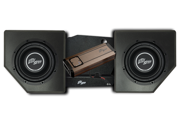 UTV Stereo subwoofer enclosures and Elite Series amplifier
