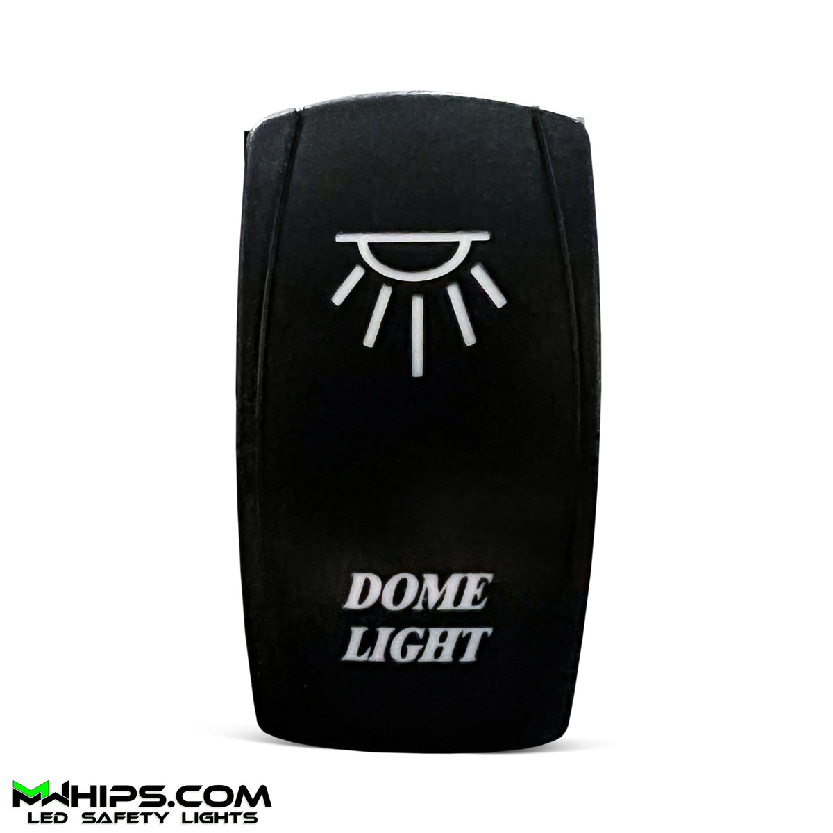 DOME LIGHT - DUAL BLUE LED, 5 PIN, 20A/12V ON/OFF ROCKER SWITCH - Mwhips