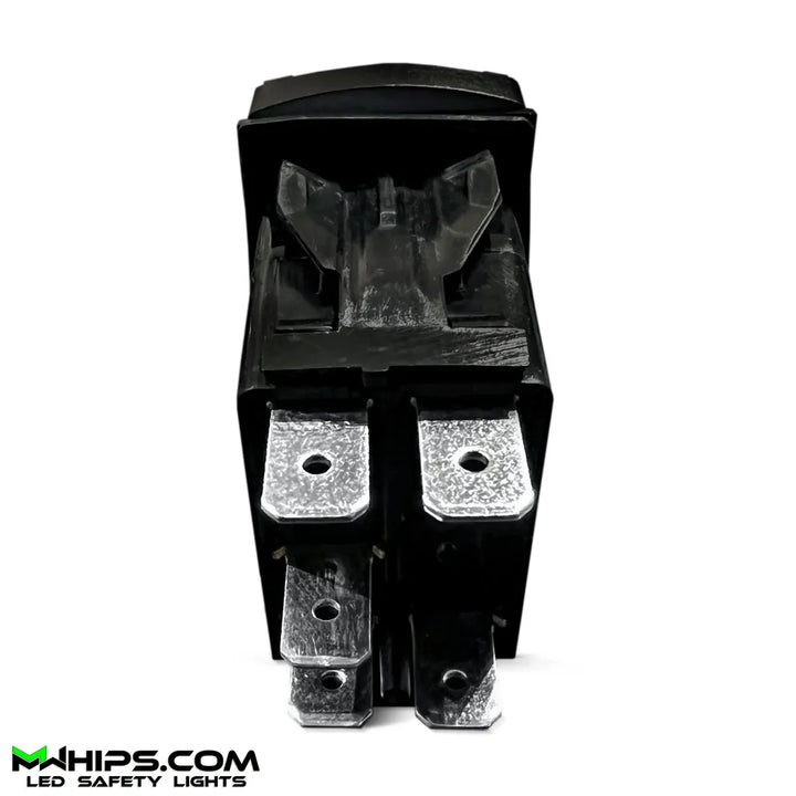 DOME LIGHT - DUAL BLUE LED, 5 PIN, 20A/12V ON/OFF ROCKER SWITCH - Mwhips