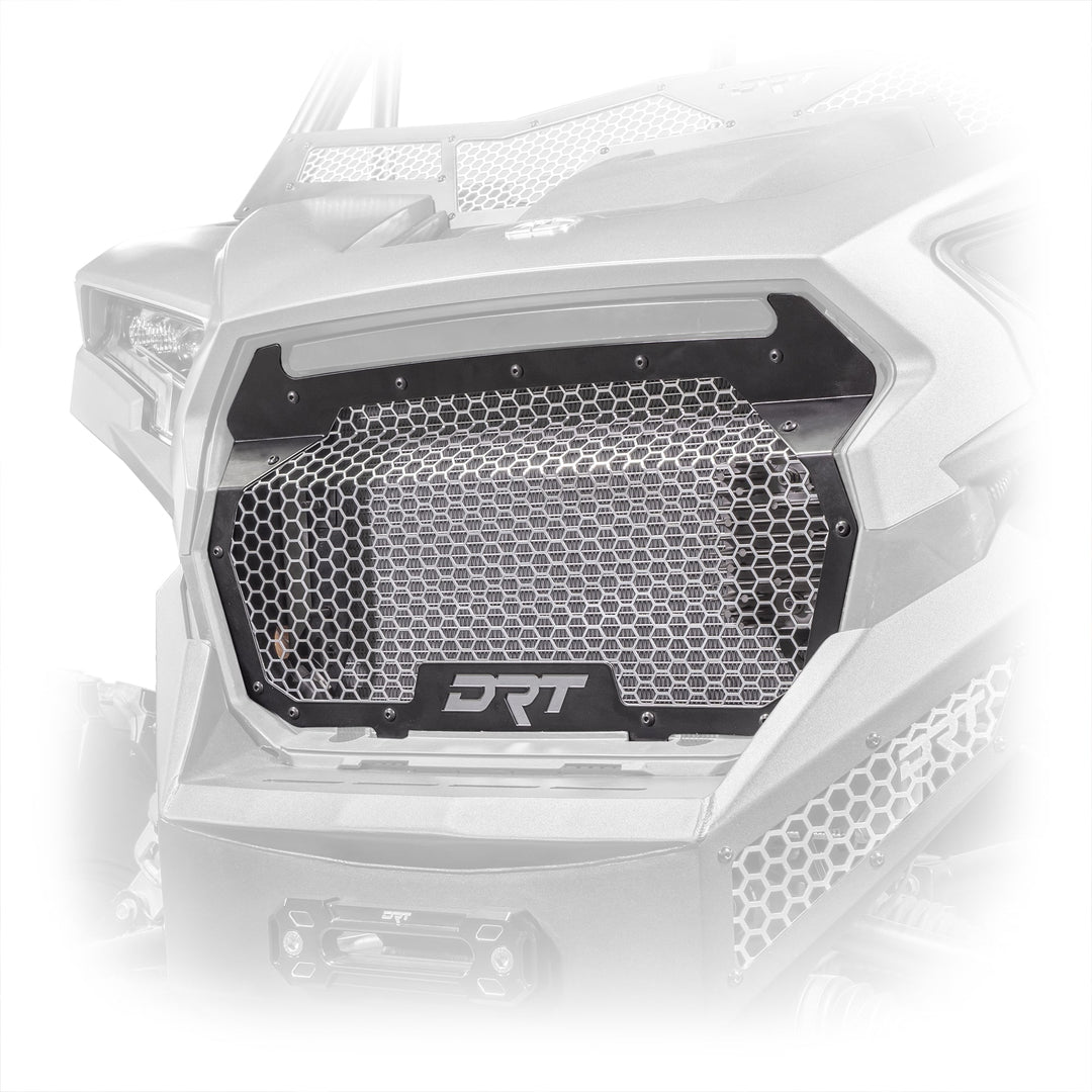 Rzr xp 1000 front grill installed in semi gloss black