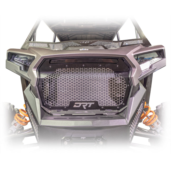 Rzr xp 1000 front grill installed in semi gloss black