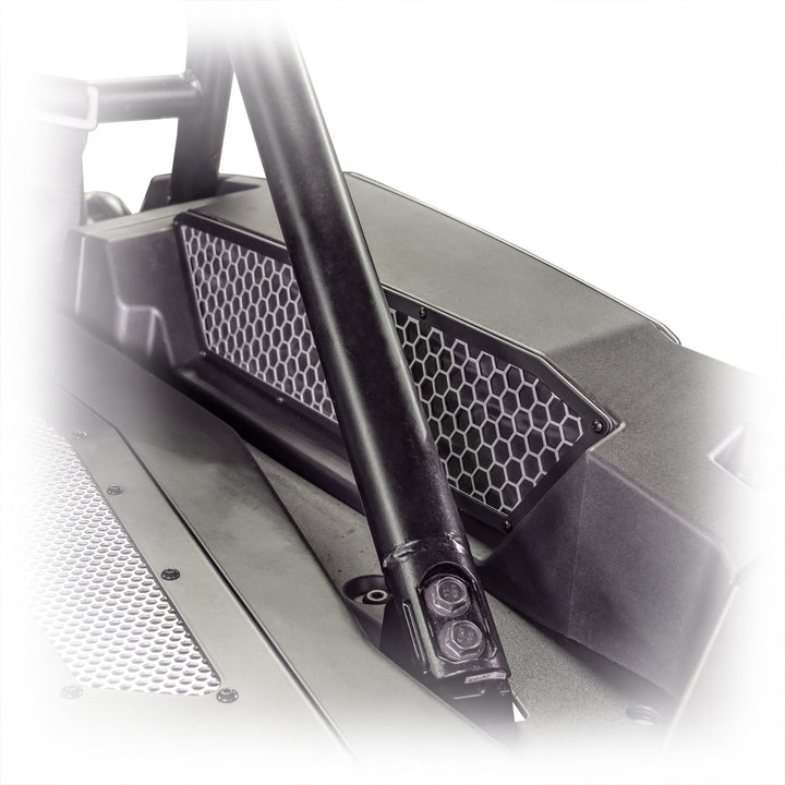RZR XP 1000 aluminum intake vents installed on side panel