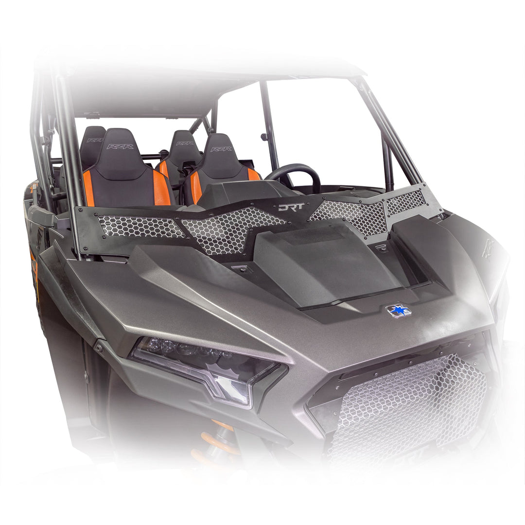 RZR XP 1000 wind diffuser installed on front hood
