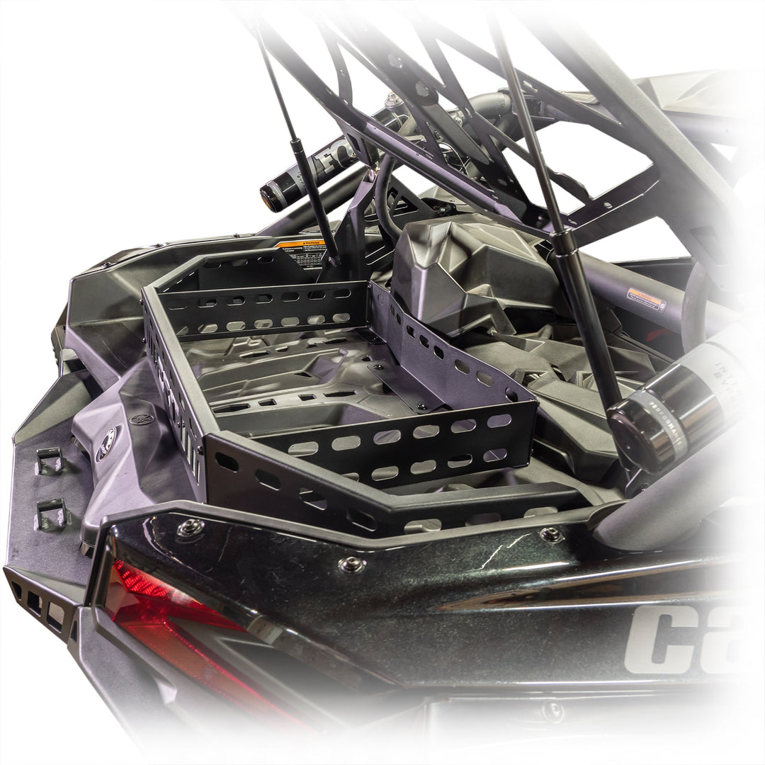 2017+ Maverick X3 cargo rack system, steel storage upgrade for X3 platform