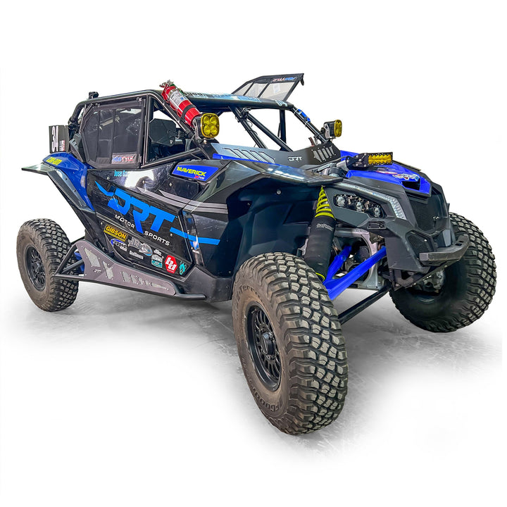 Steel tree kickers for Can‑Am Maverick X3, bolt-on protection