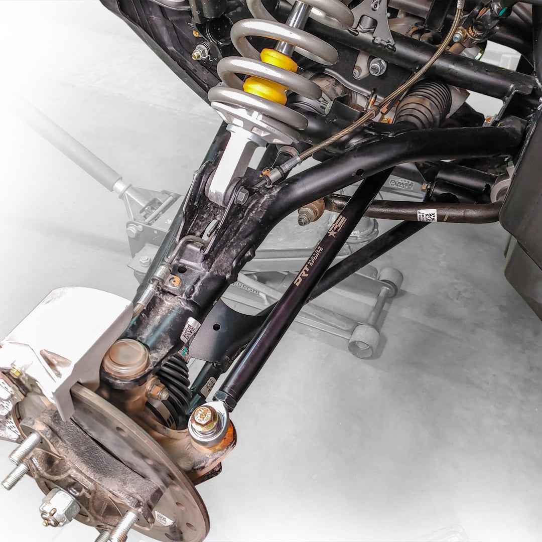 DRT Polaris RZR Turbo S/S4 HD Billet Aluminum Tie Rod Kit, (M16 Rack)