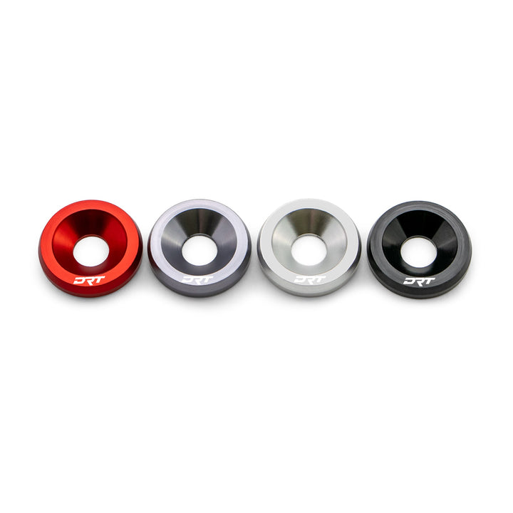 Billet aluminum fender washer-hardware kit (raw aluminum), 28-piece set with fasteners included