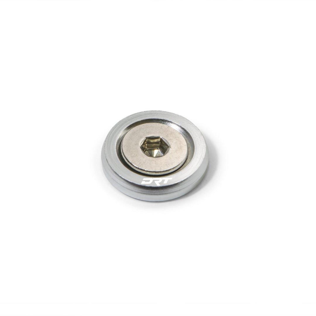 Raw aluminum washer kit by DRT, custom race inspired hardware for Can-Am, Polaris, Honda UTVs
