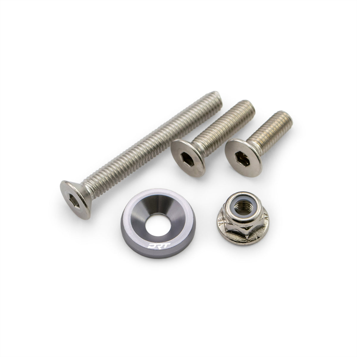 Universal UTV raw aluminum washer and hardware kit, designed for riders who like the details