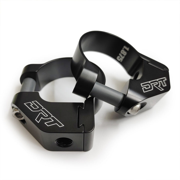 DRT Billet Aluminum Tactical Convex Side Lighted Mirror Set Kit