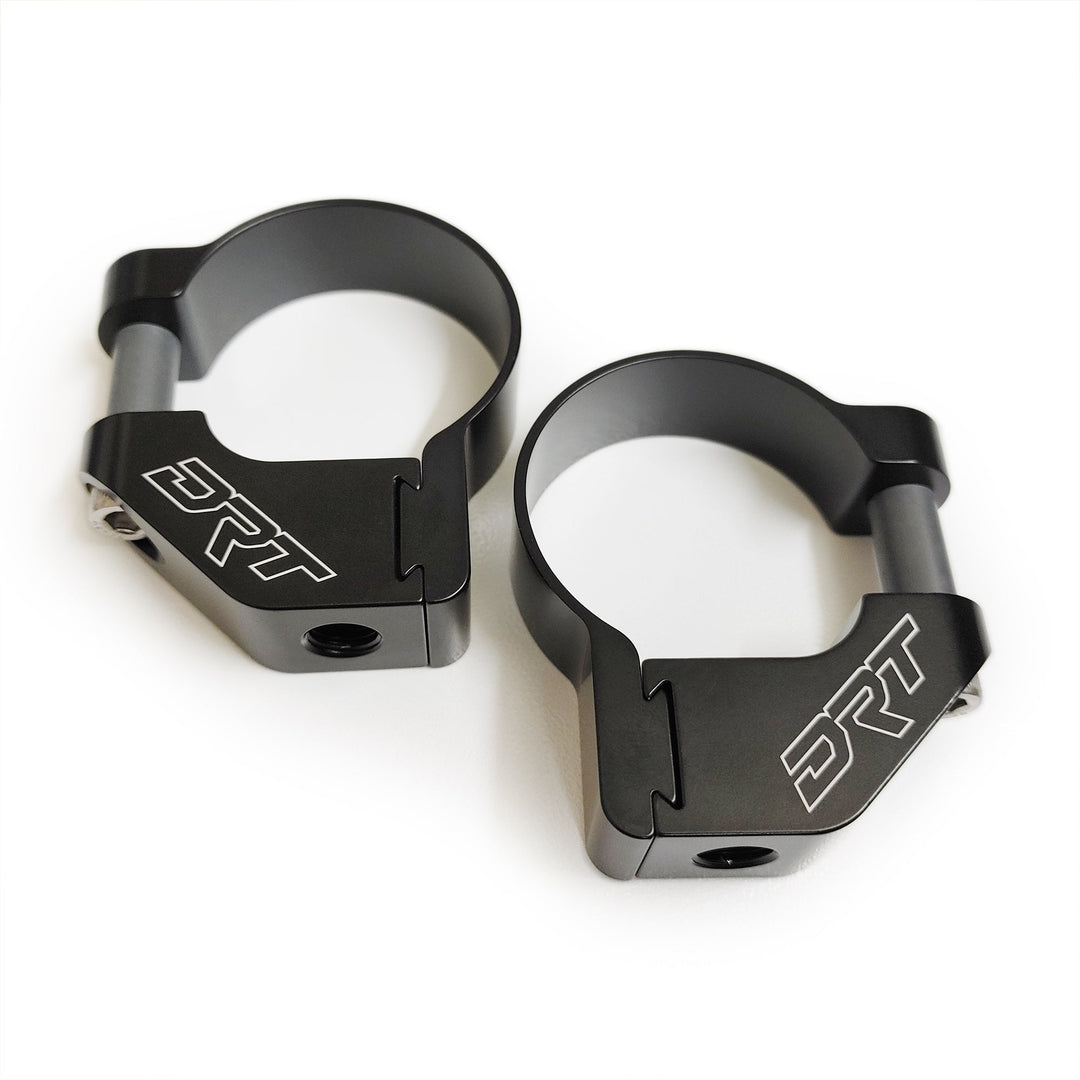 DRT Billet Aluminum Tactical Convex Side Lighted Mirror Set Kit