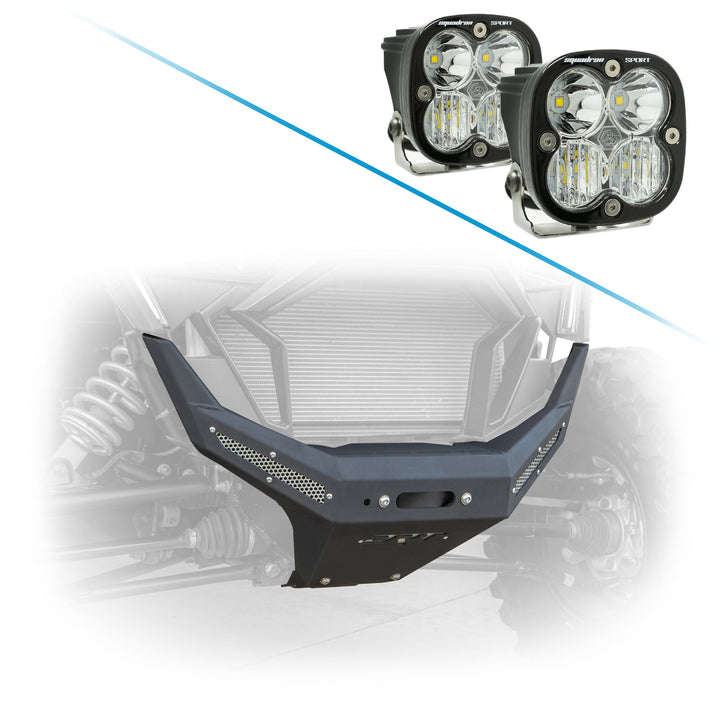 RZR Pro XP 2020-2024 Front Winch Bumper with light options.