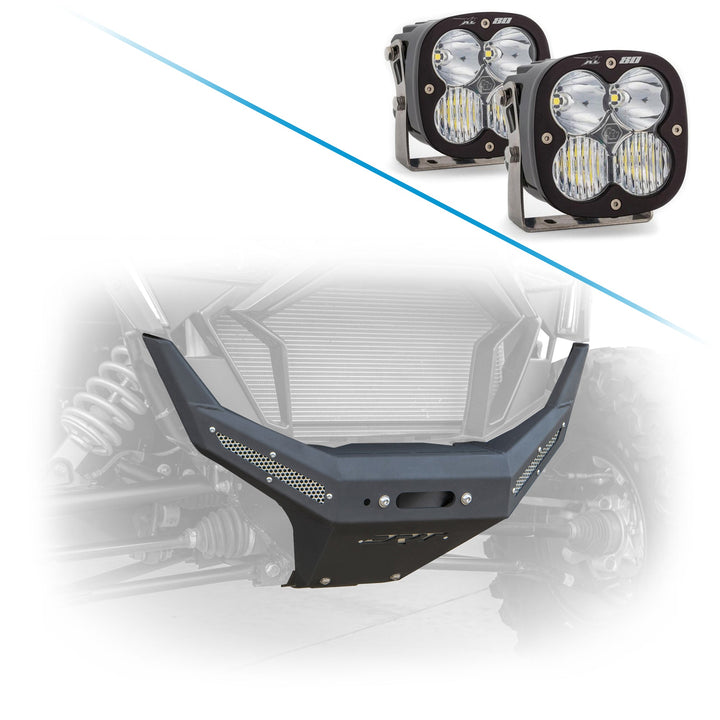 RZR Pro XP 2020-2024 Front Winch Bumper with light options.
