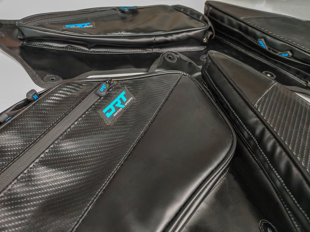 Polaris side-by-side front door organizer pouches for Pro XP