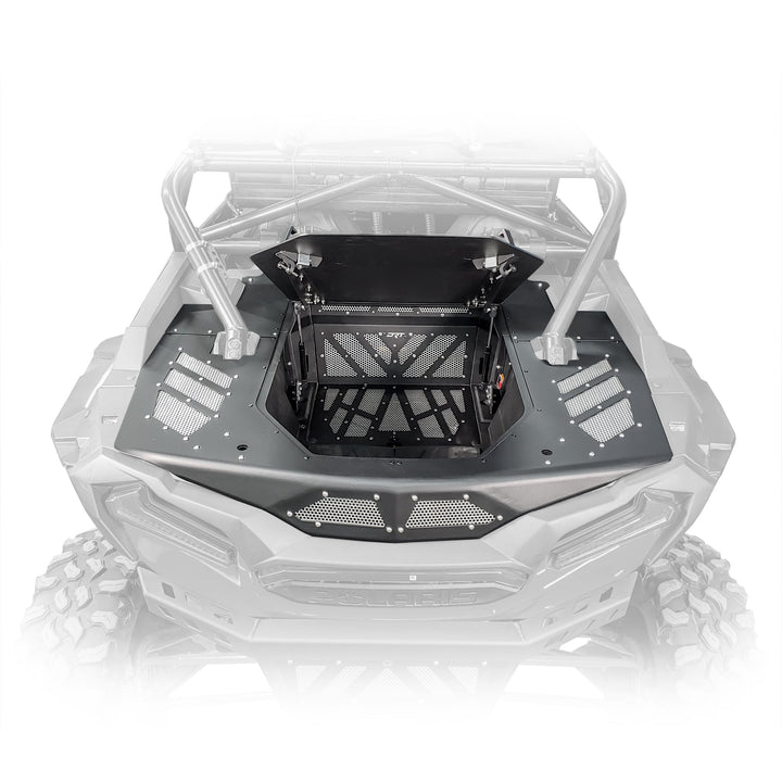 RZR xp 1000 trunk enclosure aluminum installed