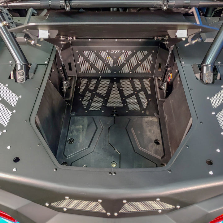 RZR xp 1000 trunk enclosure aluminum installed