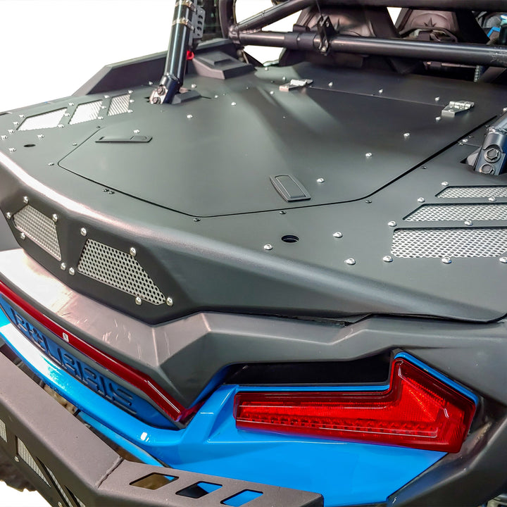 RZR xp 1000 trunk enclosure aluminum installed