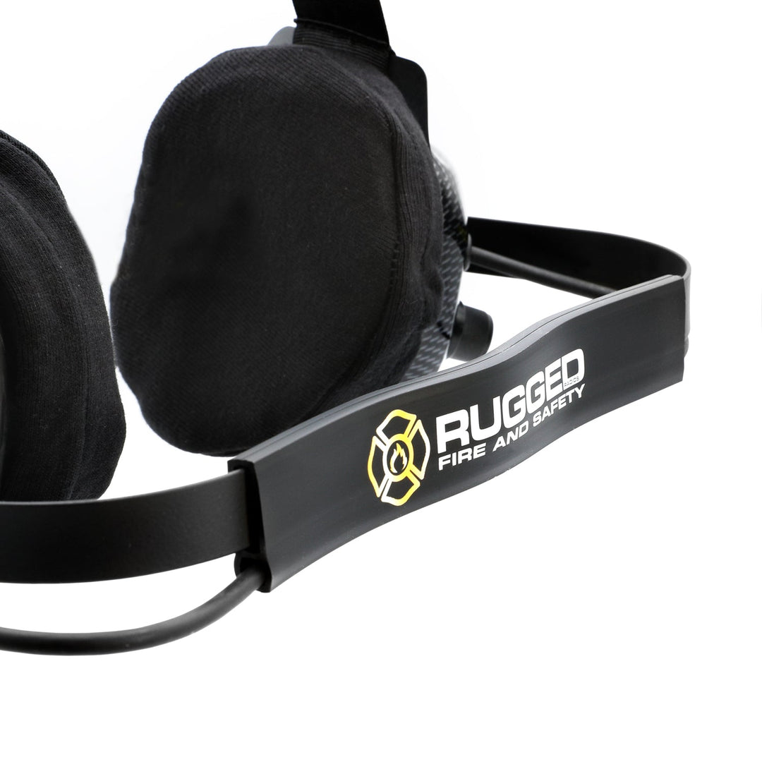 FHS Behind-The-Head Fire Safety Industrial Headset - With PTT Button / For David Clark / Sigtronics / Avcomm