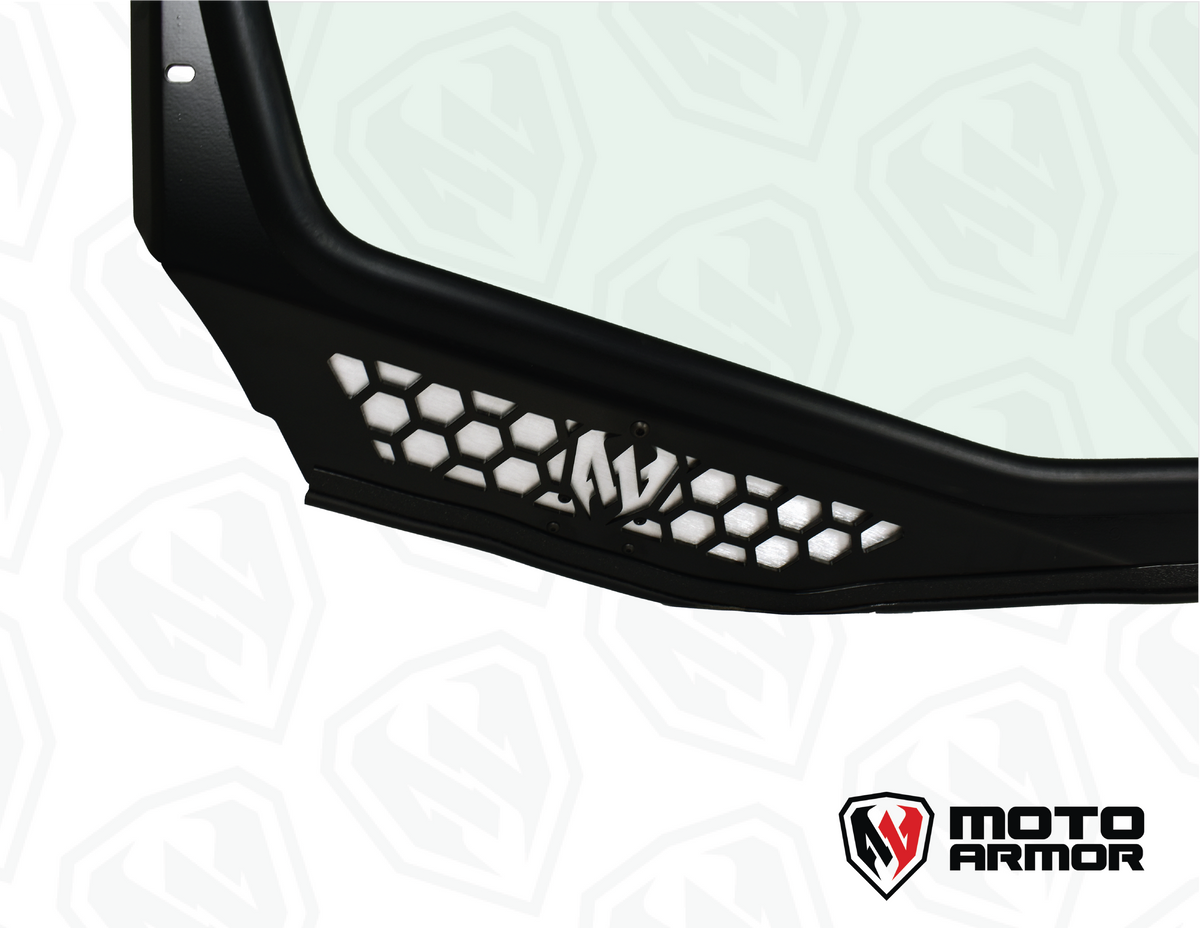 Maverick "R" Vented Glass Windshield with Wipers