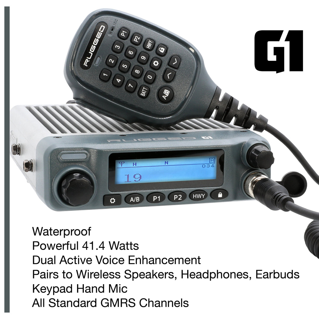 Mercedes Sprinter Van Two-Way GMRS Mobile Radio Kit - GMR25 Waterproof