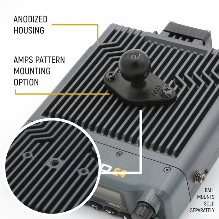 Base Camp - Rambler G4 High Power Mobile Radio with Fiberglass Antenna Kit