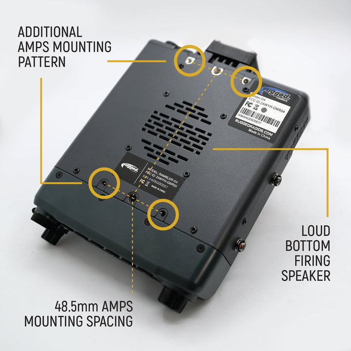 Radio Kit Lite - Rambler G4 GMRS Band Mobile Radio with Stealth Antenna
