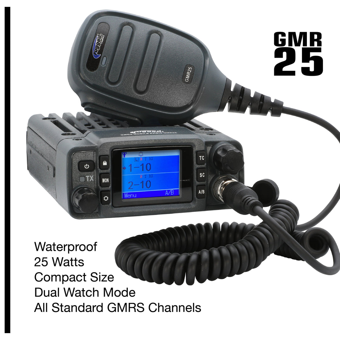 Toyota Tacoma 4Runner Sequoia Lexus Two-Way GMRS Mobile Radio Kit - G1 Waterproof