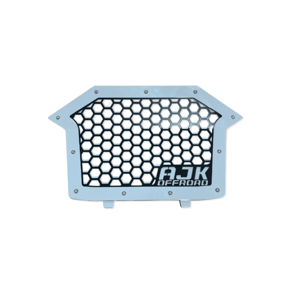 Polaris RZR Grill by AJK Offroad Gray Grill Close Up 