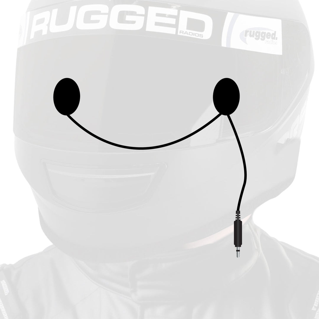 In-Helmet Speakers with 3.5mm Plug - Stereo / Alpha Audio