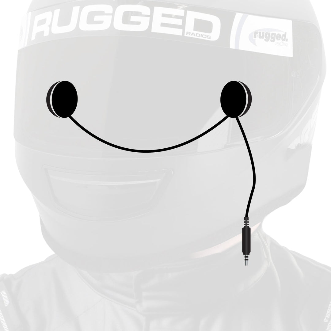 In-Helmet Speakers with 3.5mm Plug - Stereo / Alpha Audio