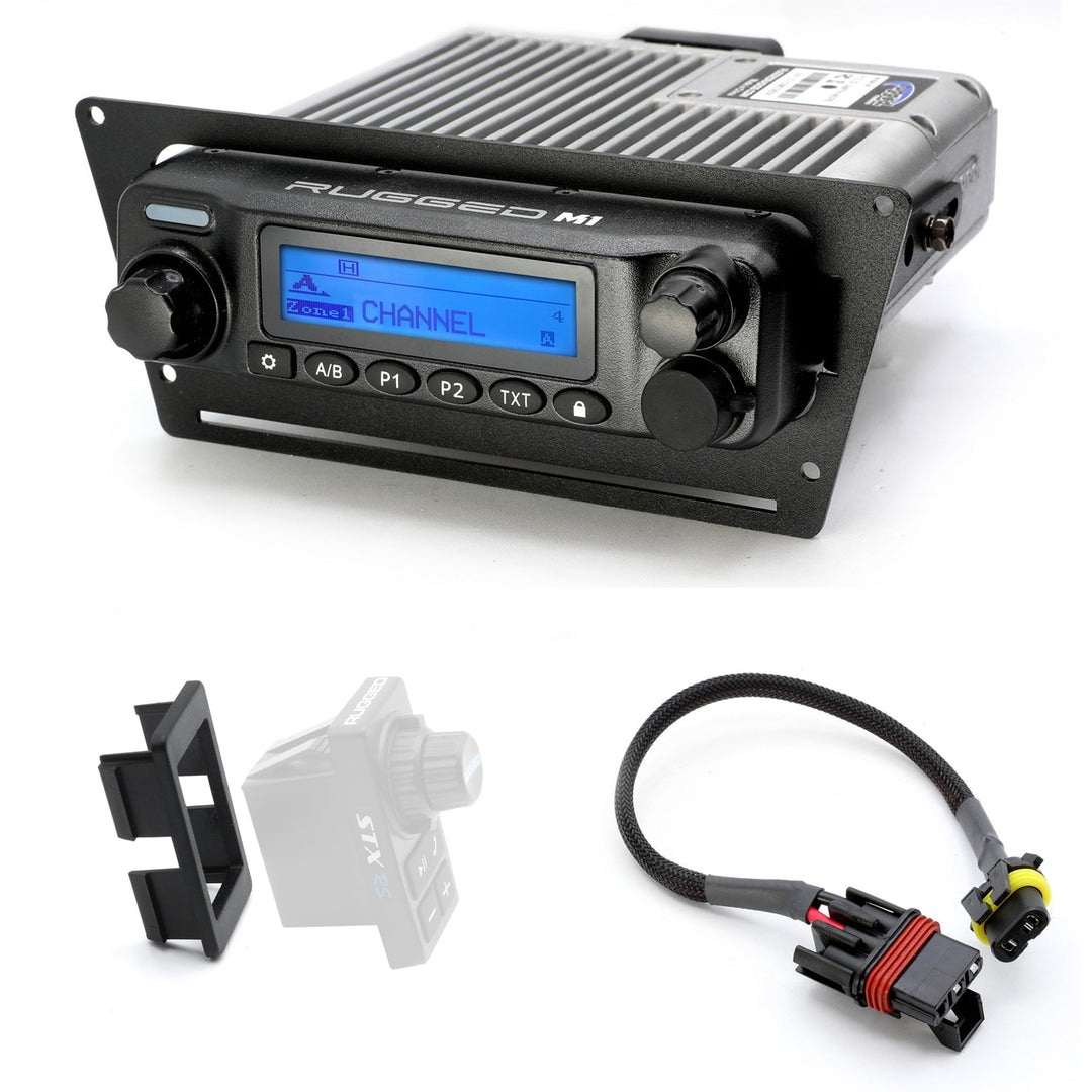 2025 Polaris RZR Pro XP Pro R and Pro S - Complete Communication Kit with Bluetooth Intercom and 2-Way Radio - 696 PLUS Remote Head / G1 GMRS