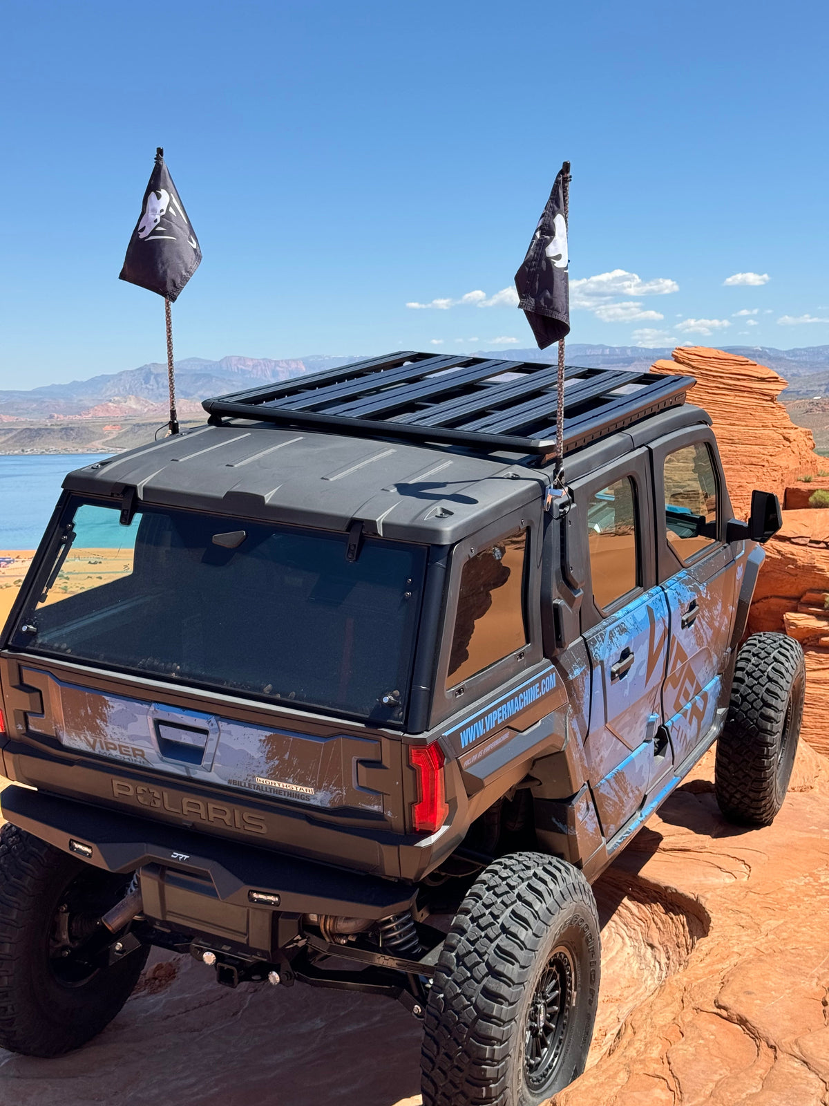 Polaris Xpedition Billet Whip Mounts / Pair