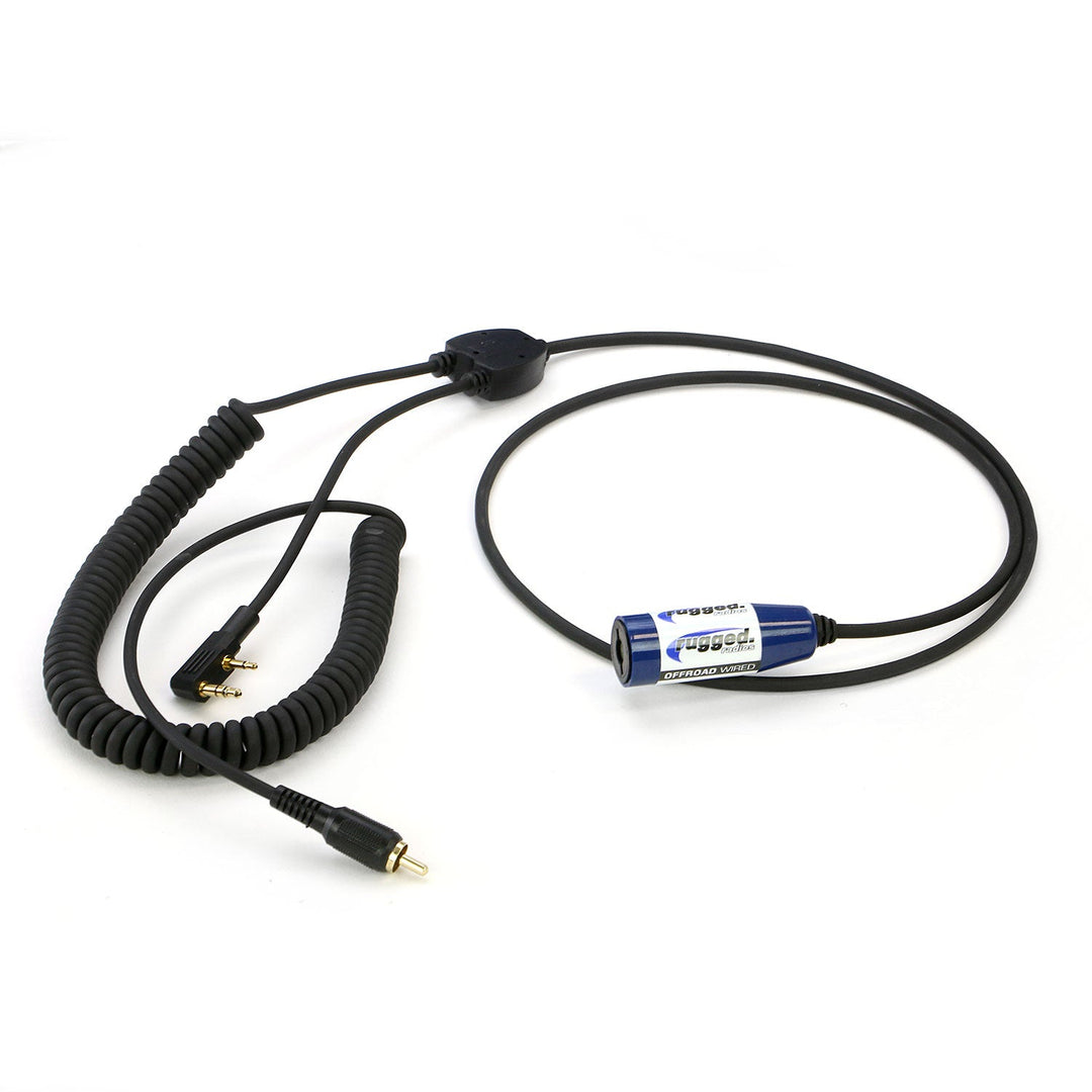 RUGGED Wired MOTO MAX Motorcycle Harness with Pre-Wired 2-Pin Rugged Handheld Radio Connector