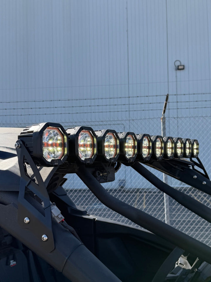 6 Light U-Con Interlocking Off Road LED Pod With Amber or White DRL Running Light