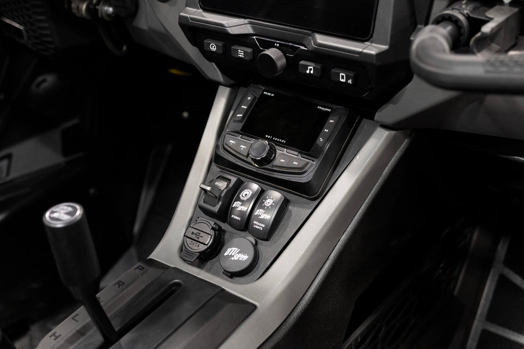 '26 RZR® Pro R w/ 10.4" Touchscreen Head Unit Mount | UTVS-PRO2-HUMT-104-DASHKIT-RKR