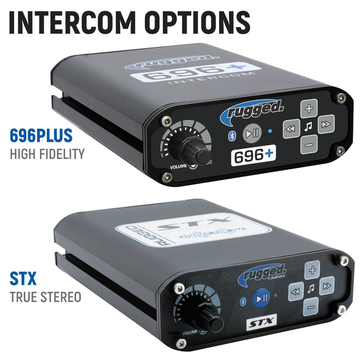 Yamaha YXZ 1000R Complete Communication Kit with Bluetooth Intercom and 2-Way Radio - STX Stereo / G1 GMRS