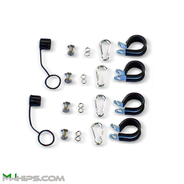 LED WHIP FLAG MOUNTS - TWO PAIRS - Mwhips