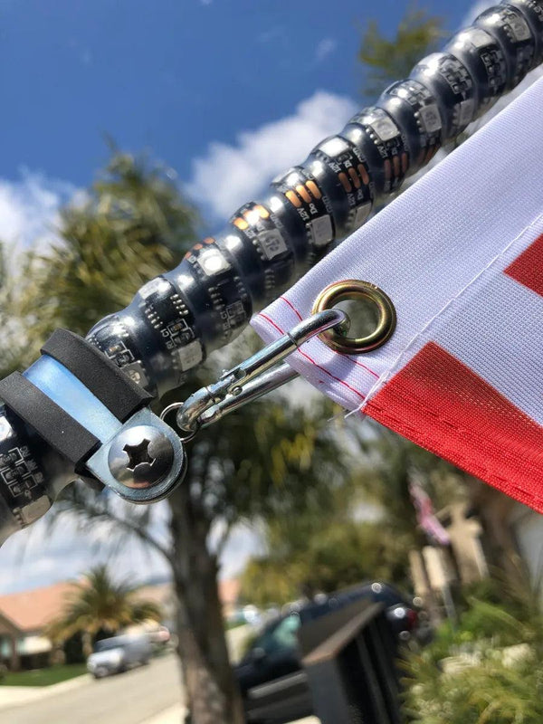 LED WHIP FLAG MOUNT - SINGLE WHIP - Mwhips