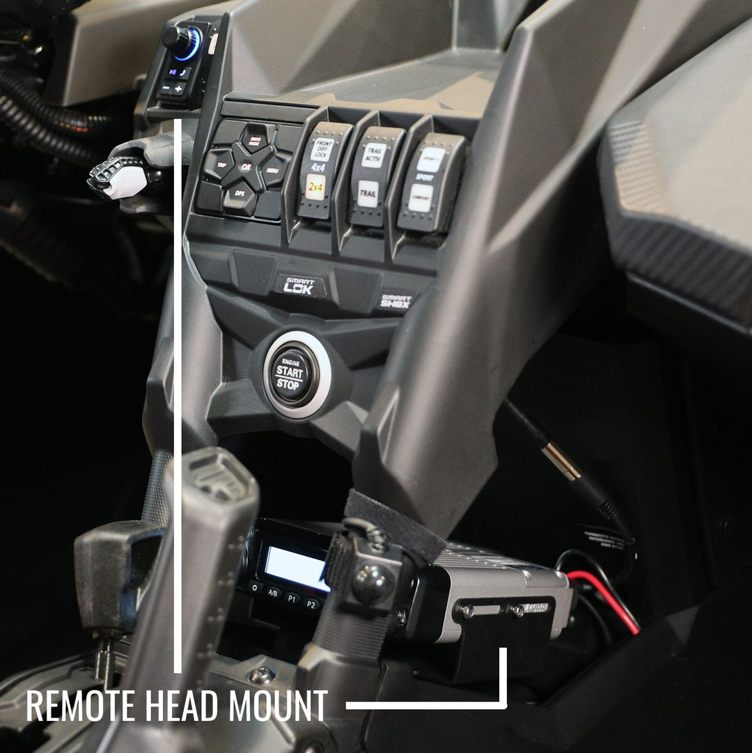 Can-Am Maverick X3 Complete Communication Kit with Bluetooth Intercom and 2-Way Radio - 696 PLUS / G1 GMRS / Dash Mount